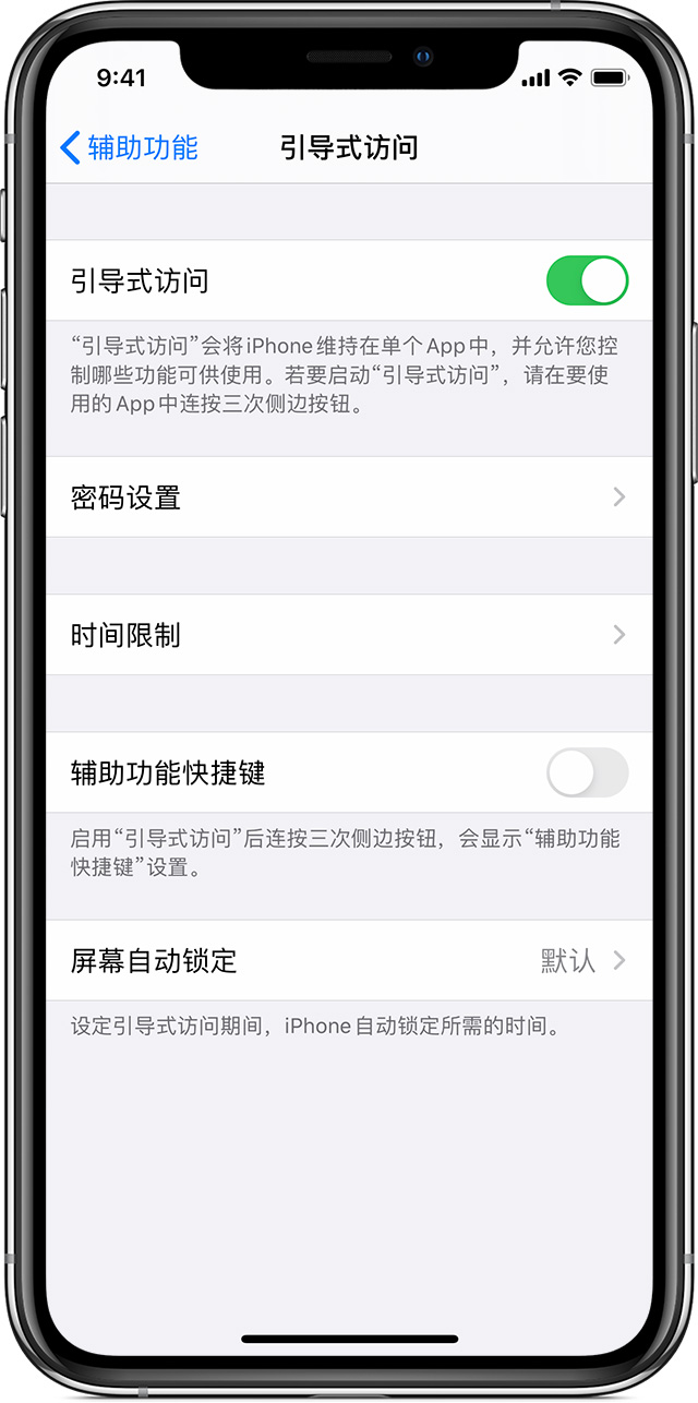 樟木头镇苹果手机维修分享如何在 iPhone 上退出引导式访问 