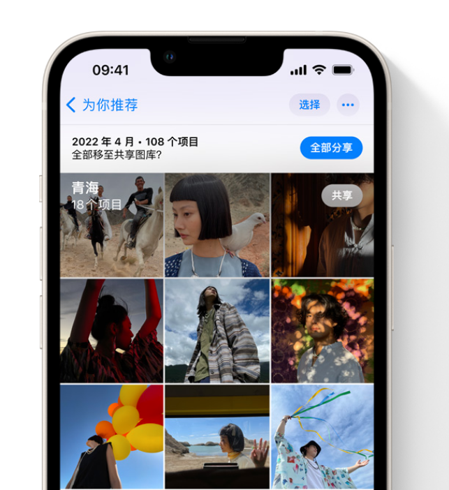 樟木头镇苹果维修网点分享在 iPhone 上使用共享图库 