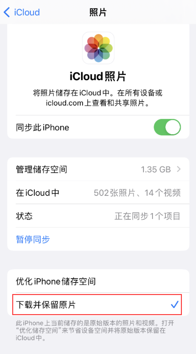 樟木头镇苹果手机维修分享iPhone 无法加载高质量照片怎么办 